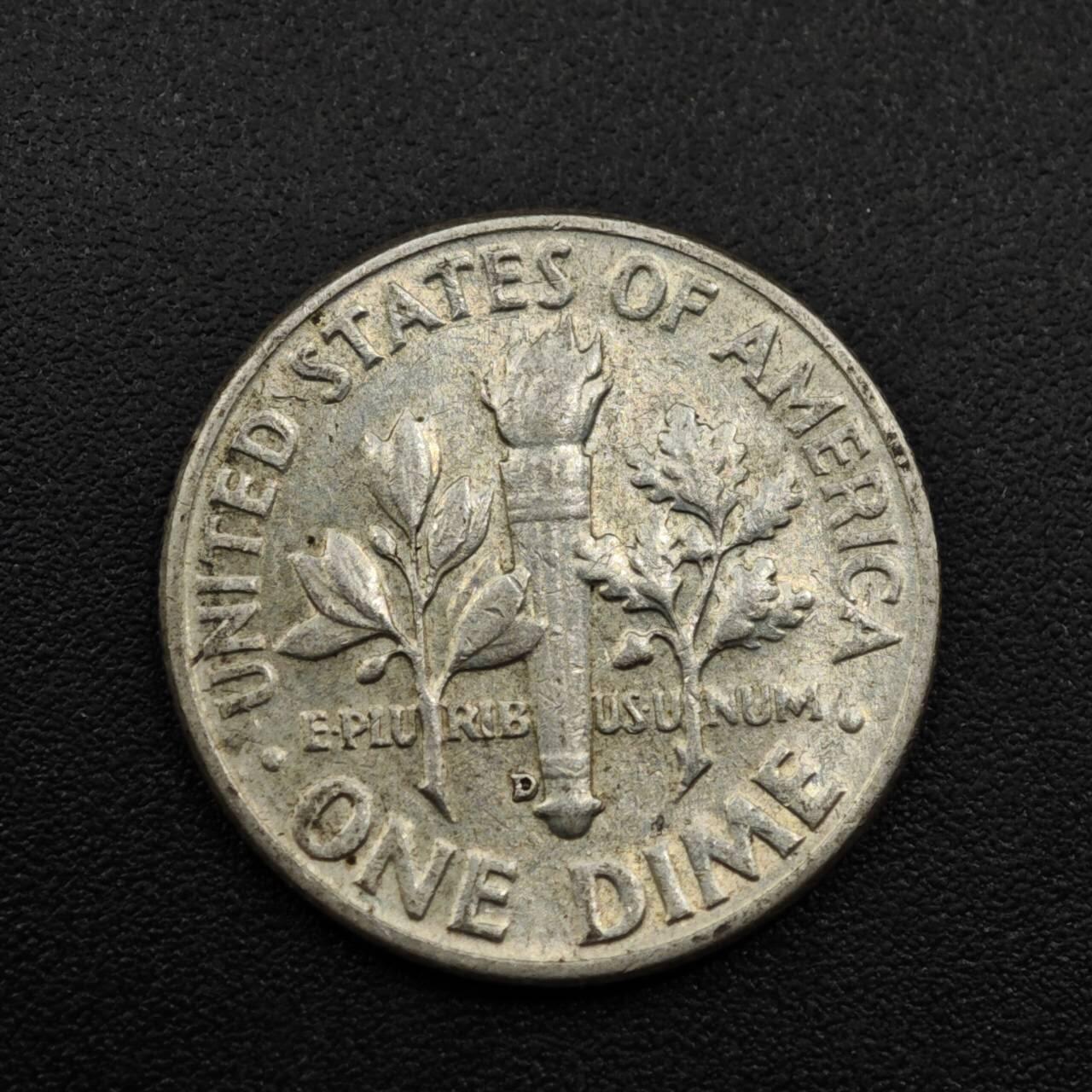 【淘币小摊】实时拍第八百零八拍   银币套币场   满百包邮可预留二周 每周一统一发货   美国1957年罗斯福10分银币