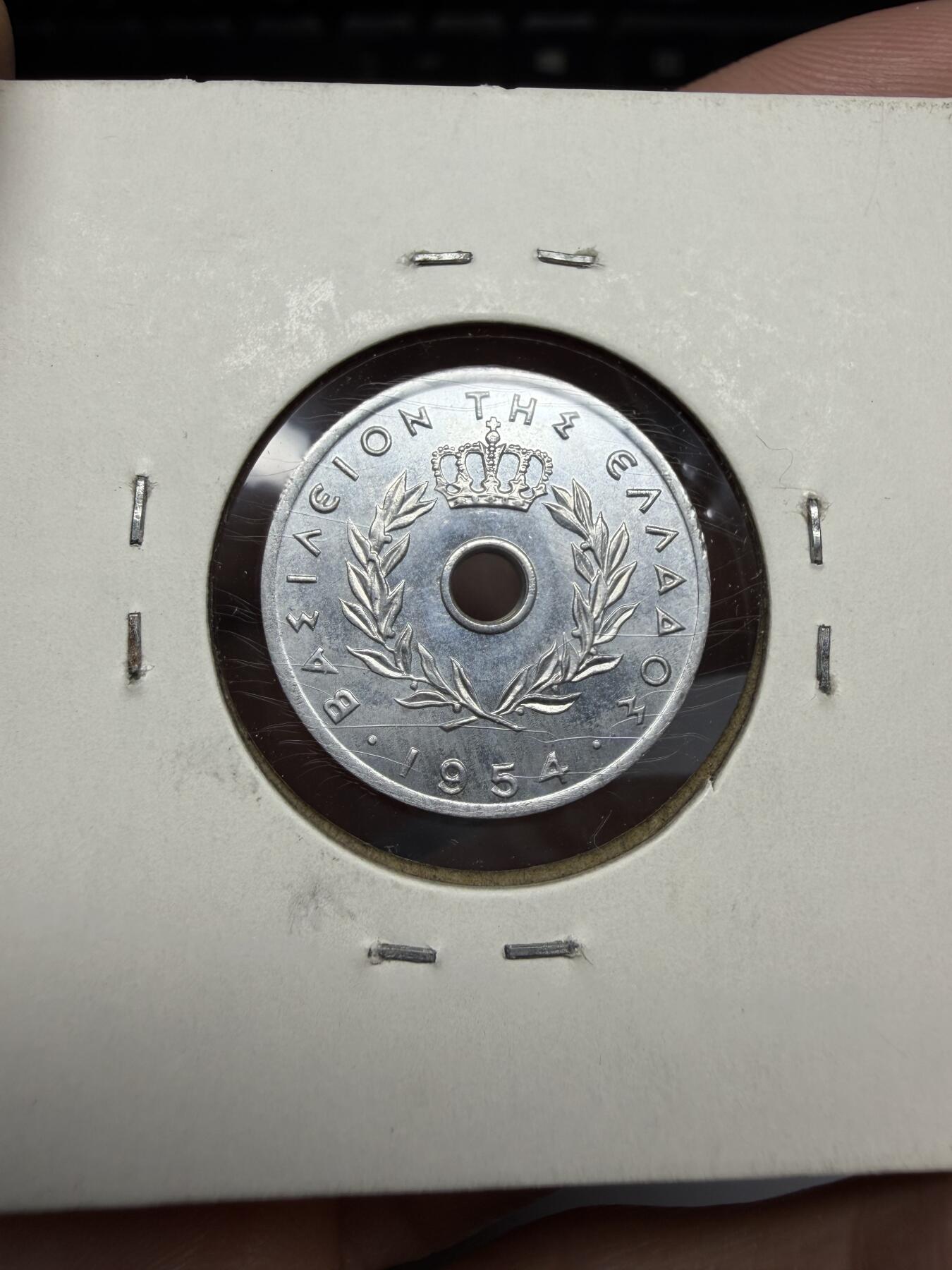 2025年集古藏今外币拍卖第十期-第9场—（总第289拍），可以寄存60天，满160元包邮。 1954年希腊5雷普塔