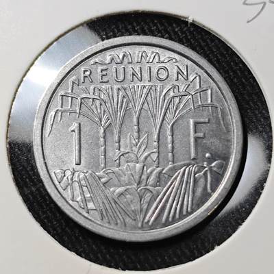 KK钱币收藏小铺 （套币 好品/批量散币 银币）专场  2月预留时间 周末发货 -  1948法属留尼旺1法郎 好品