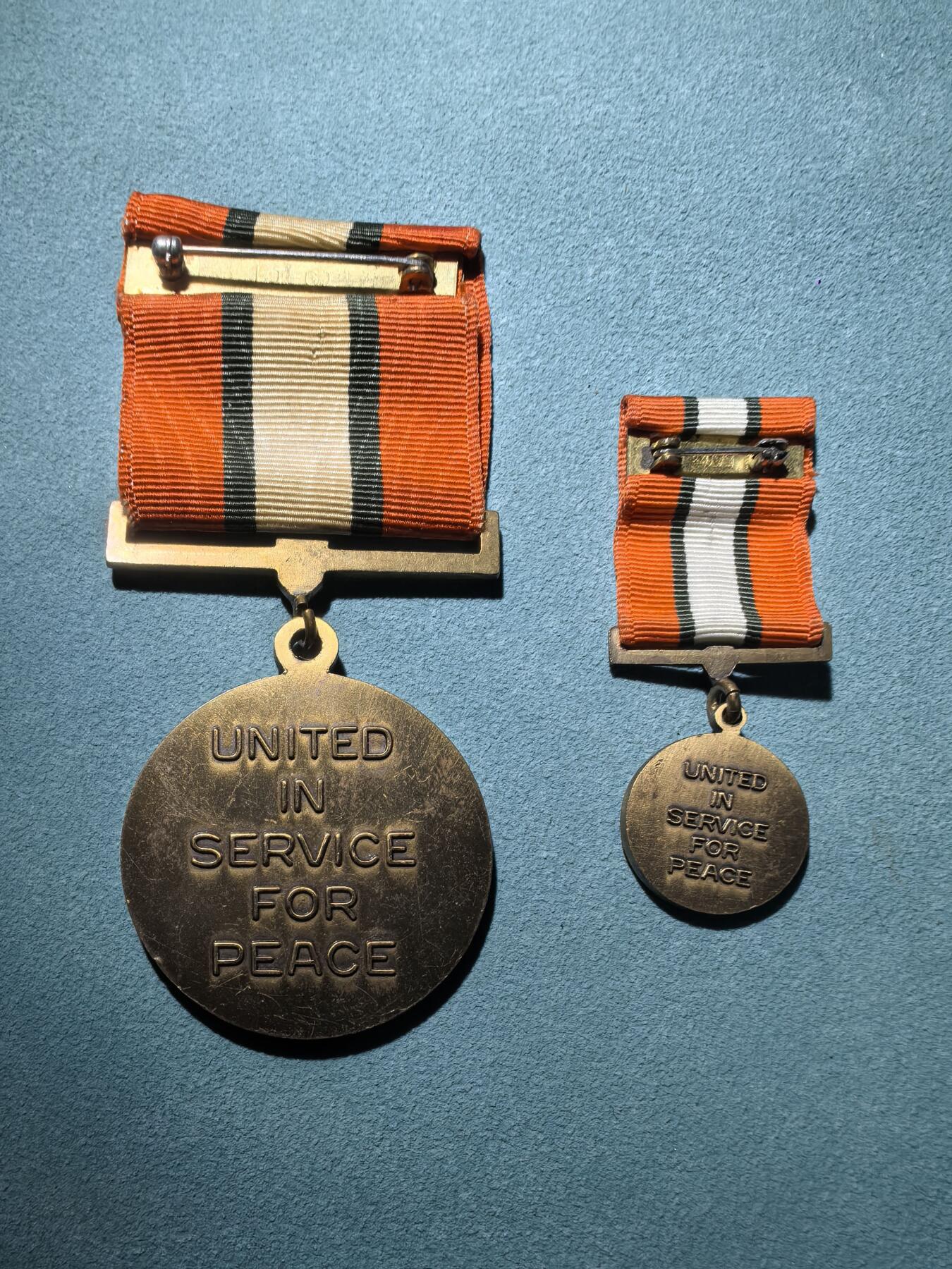 盛世勋华——号角文化勋章邮票专场拍卖第289期 联合国多国部队观察员奖章 带迷你章