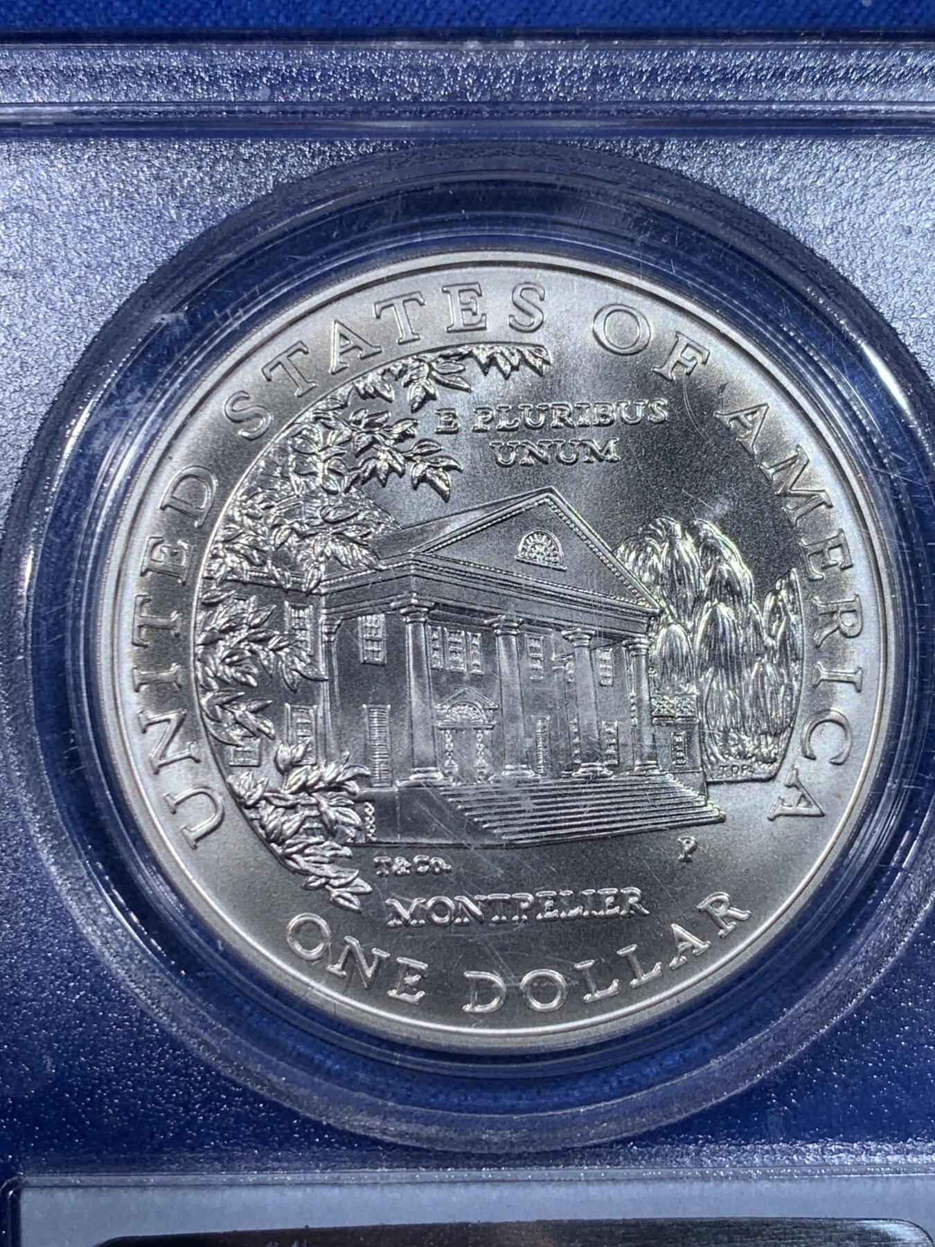 《竞宝斋》第442场 周日，周一，2场连拍 （全场包邮） PCGS MS69 美国1999年P版总统夫人1美元大银币 发行量不到9万枚