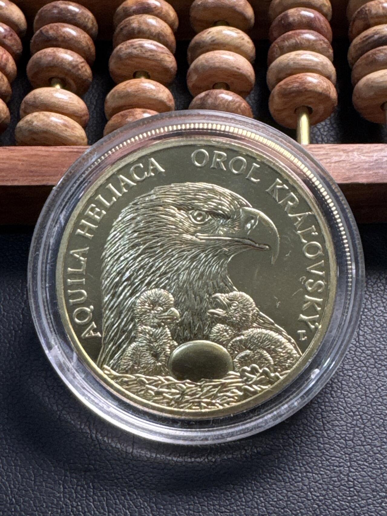 ❤️【币观天下】❤️ 第332期钱币拍卖- 2025.11.28周五晚上6点半场-长期征集拍品 斯洛伐克2025年野生动物系列老鹰纪念铜币