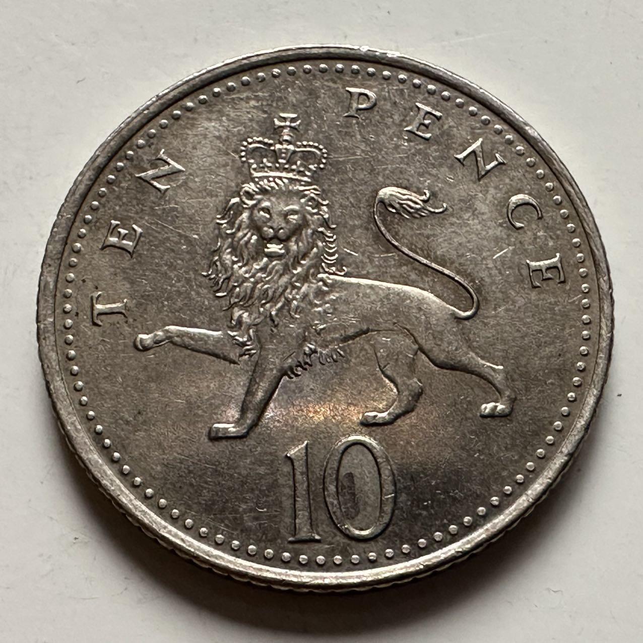 🌹外币初藏🌹🐯2025年第132场  每周二四六晚8️⃣点 接代拍 英国1996年10便士