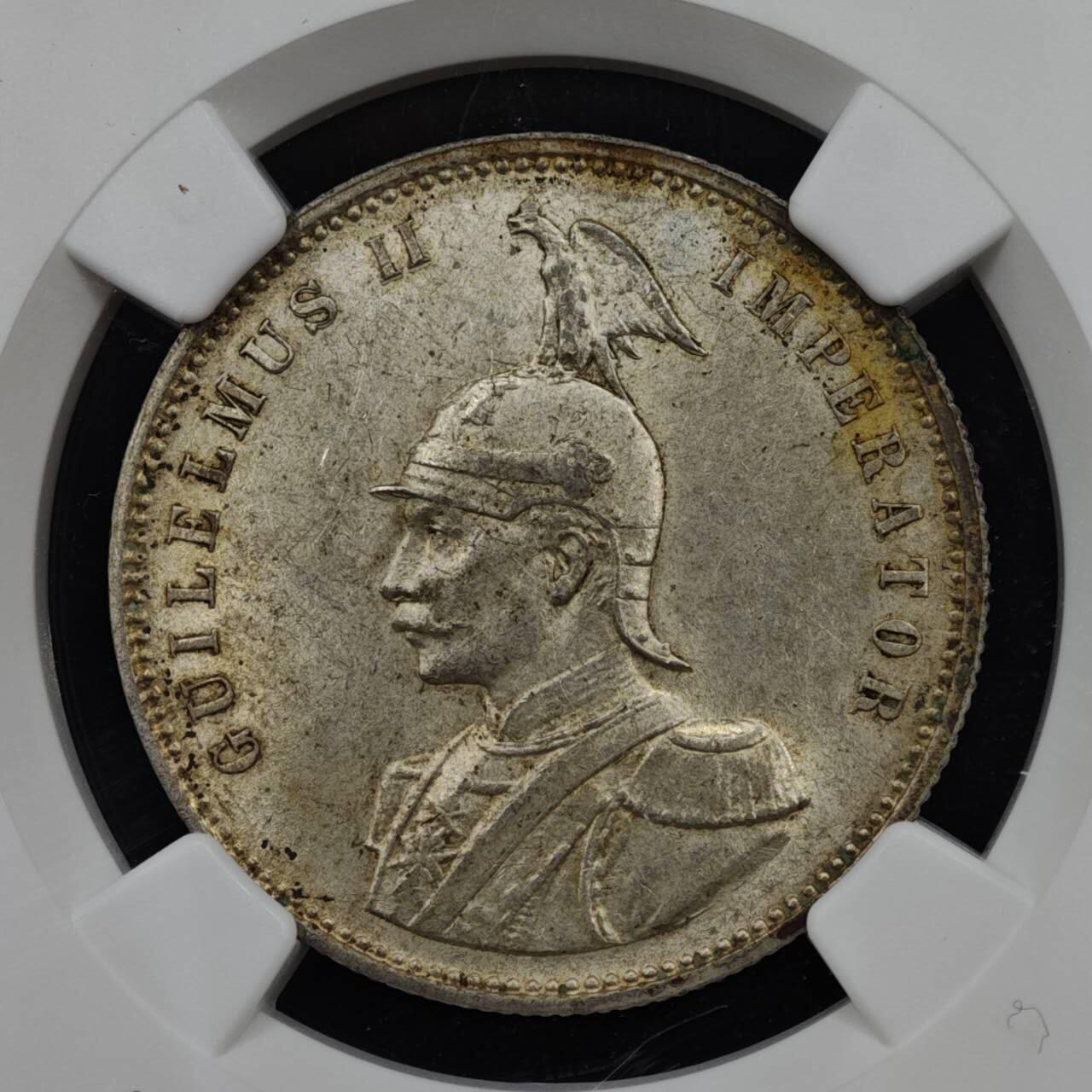 【淘币小摊】实时拍第八百零八拍   银币套币场   满百包邮可预留二周 每周一统一发货   德属东非1911年1卢比银币 NGC UNCD