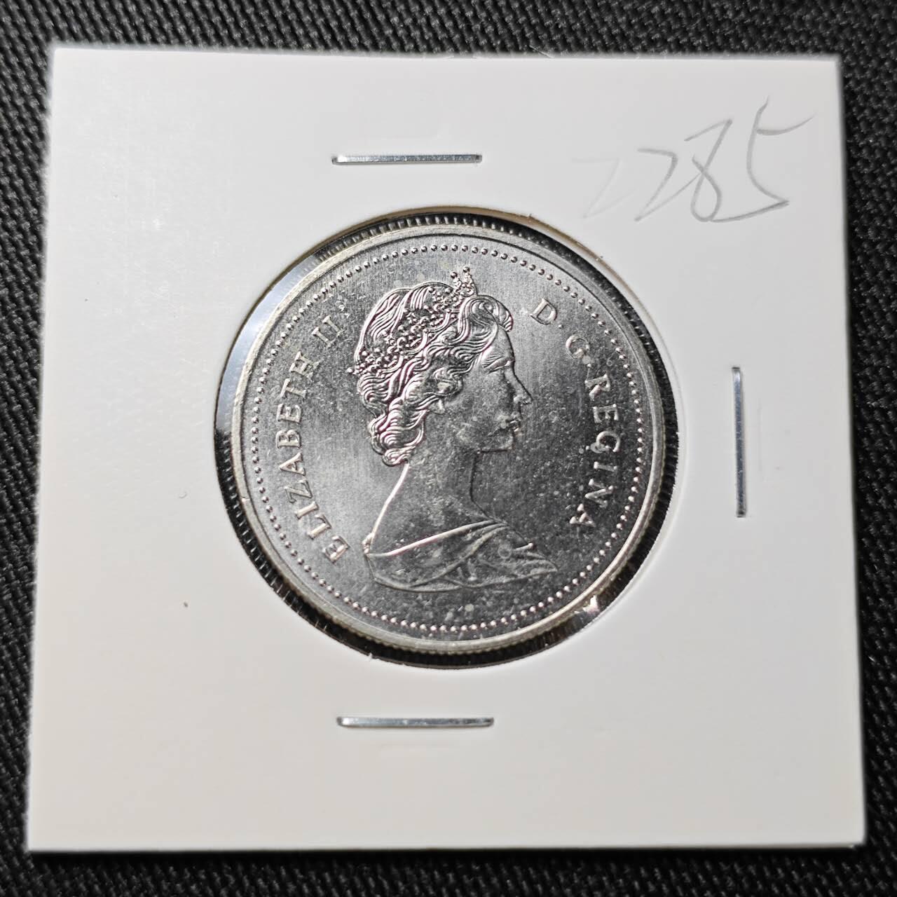 KK钱币收藏小铺 （套币 好品/批量散币 银币）专场  2月预留时间 周末发货  1987加拿大50分 好品