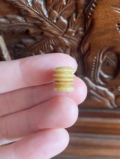 古伊朗地区吉罗夫特文化纺锤形千年牛骨古珠 - 古伊朗地区吉罗夫特文化纺锤形千年牛骨古珠