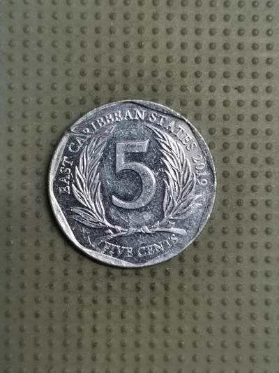 2025年第124场各国散币拍卖（总第124场） - 东加勒比2019年5分