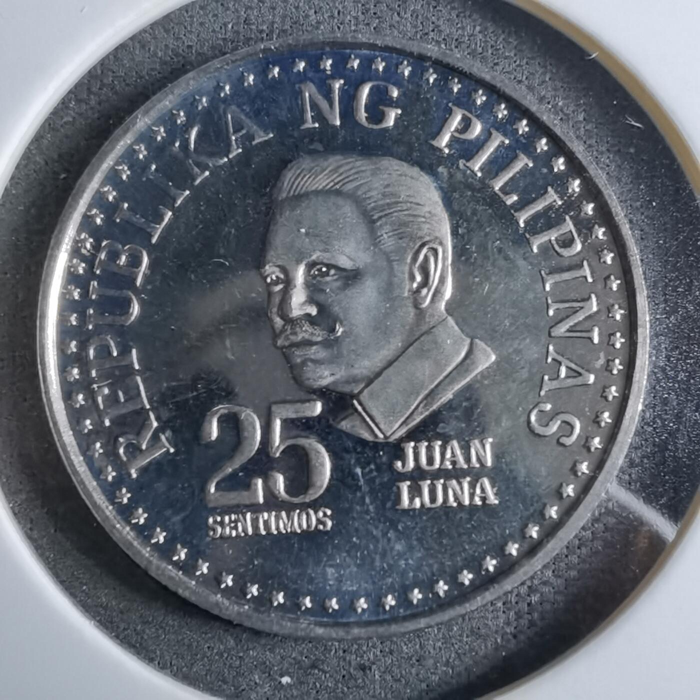 沼泽如烟--第913场 菲律宾1976年25分精制币