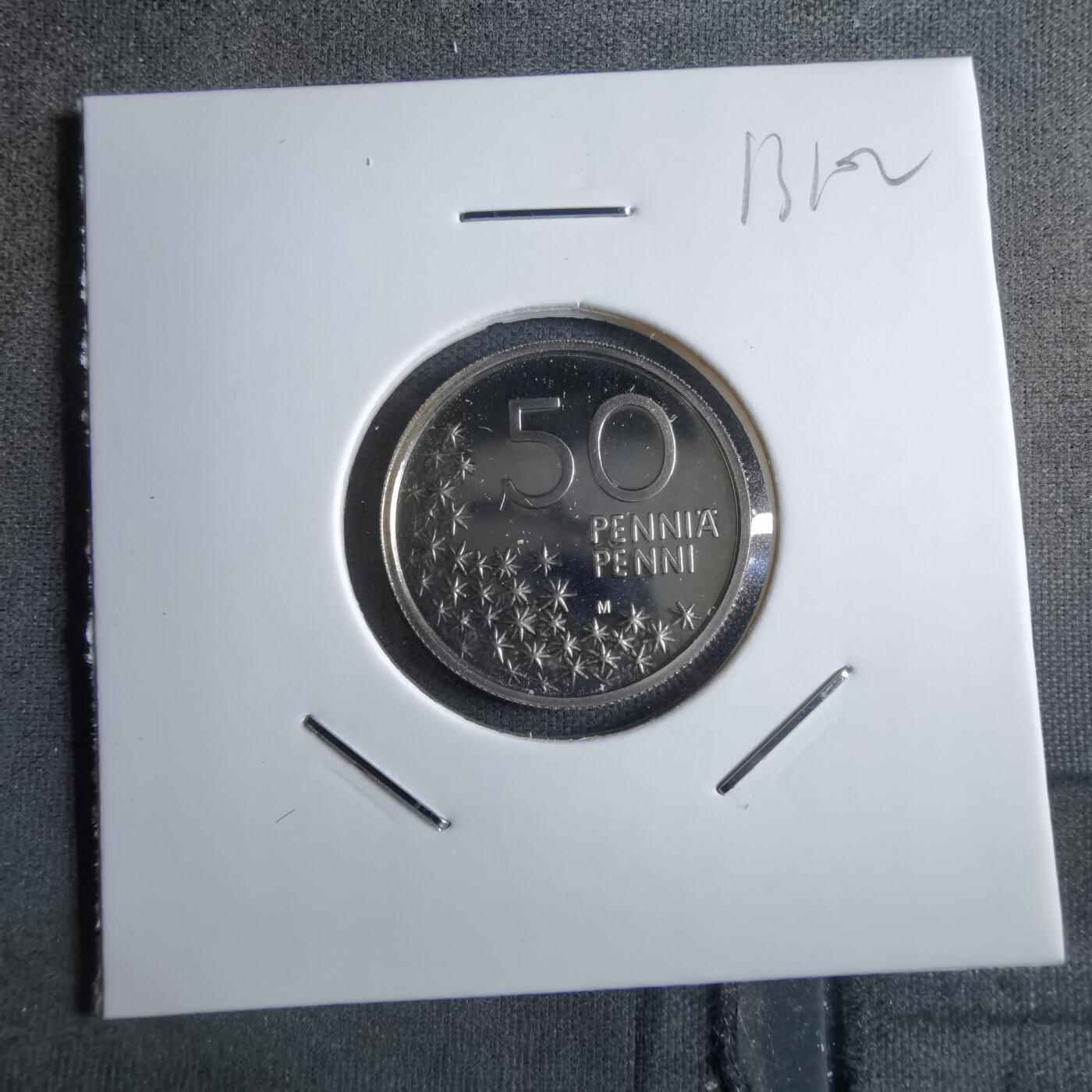 沼泽如烟--第913场 芬兰1995年50芬尼精制币