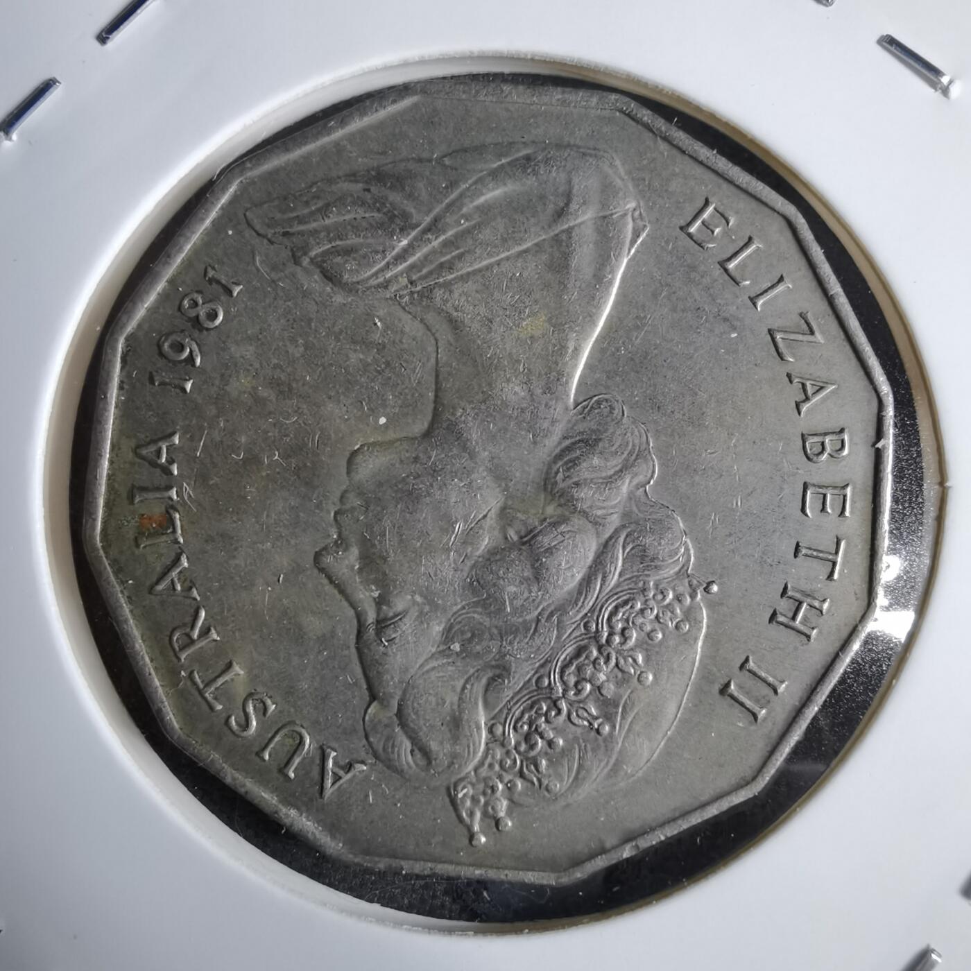 沼泽如烟--第913场 澳大利亚1981年50分纪念币