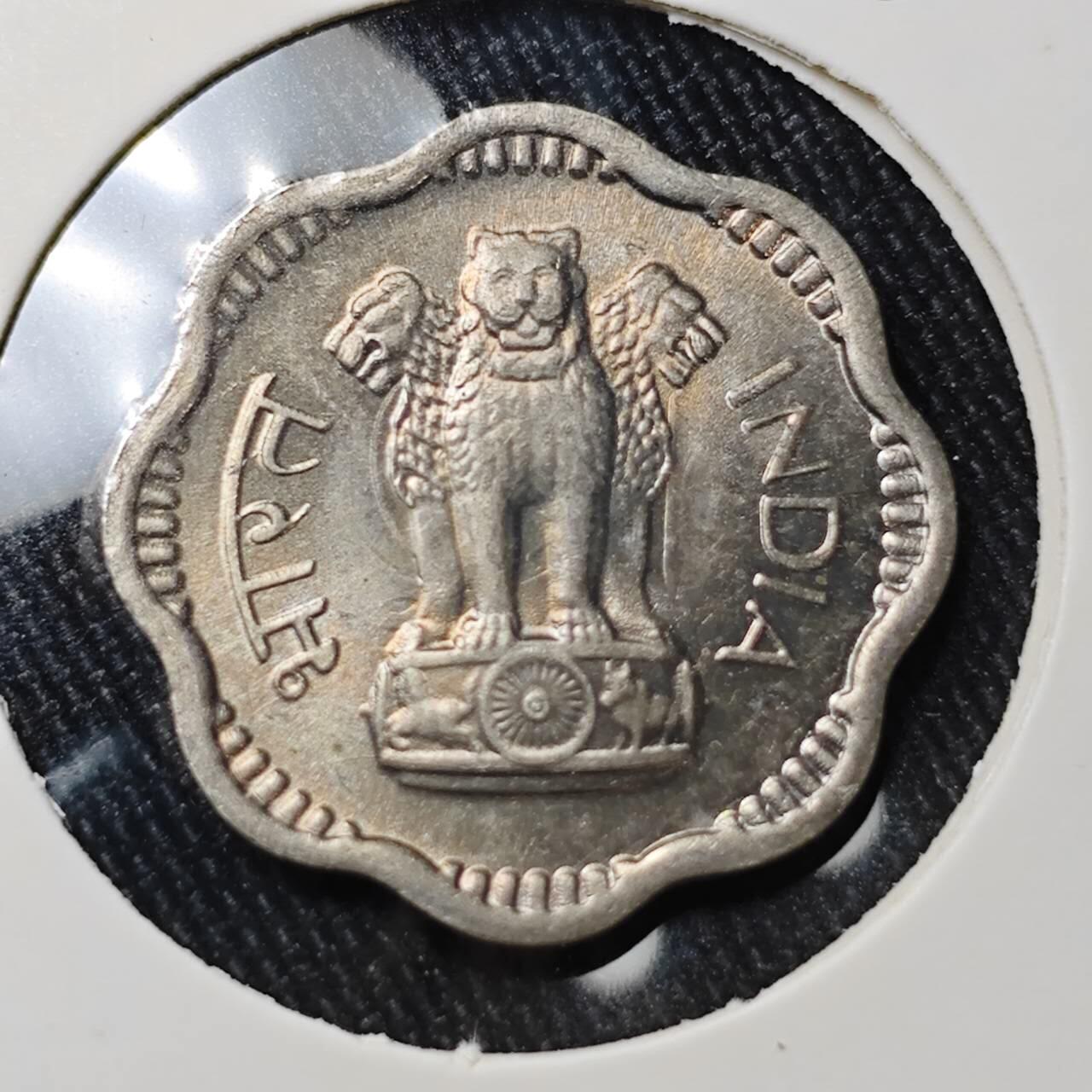 KK钱币收藏小铺 （套币 好品/批量散币 银币）专场  2月预留时间 周末发货  1961印度10派沙 好品