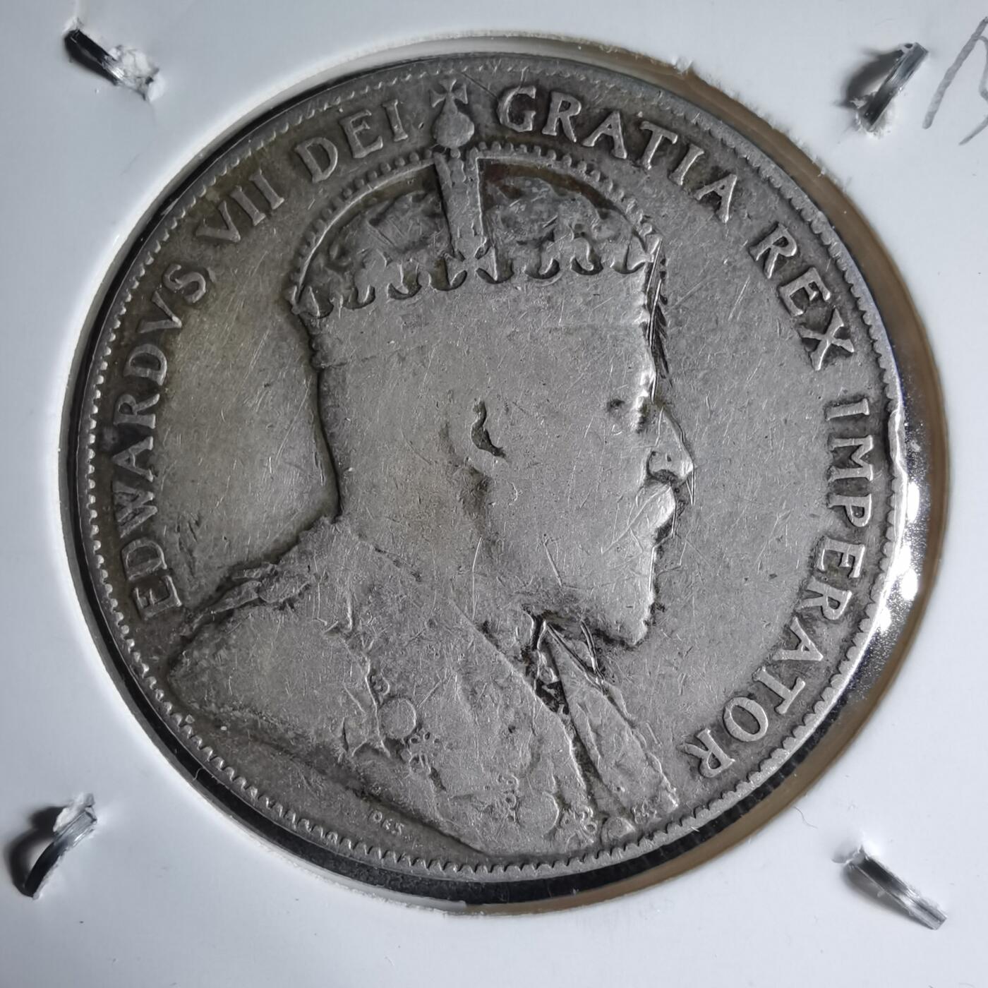 沼泽如烟--第913场 纽芬兰1908年50分银币