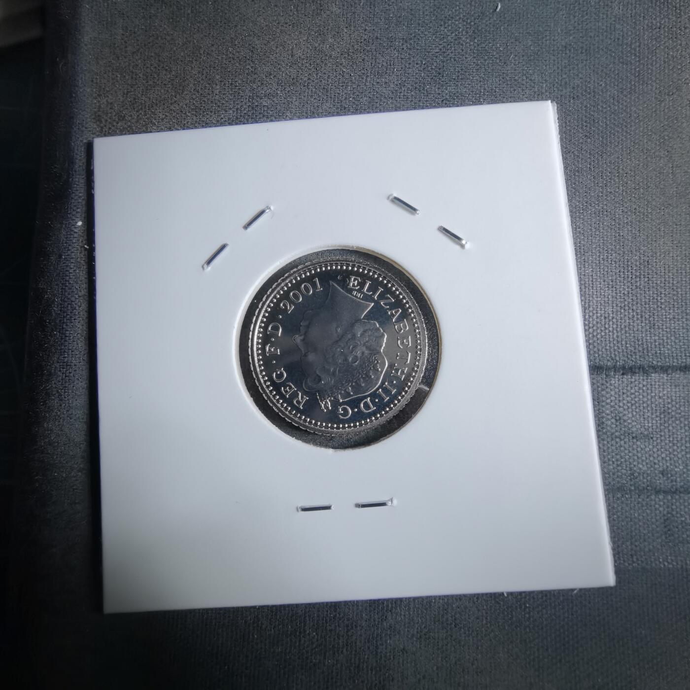 沼泽如烟--第913场 英国2001年5便士精制币