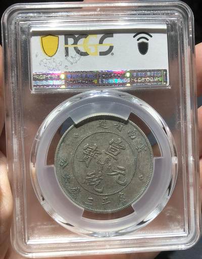 币然PCGS机制币专场 PCGS Au50云南老龙宣统半圆