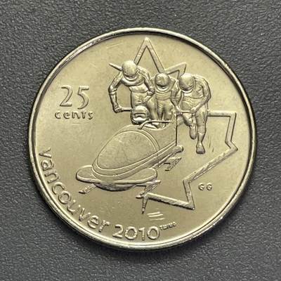 回流1123 - 加拿大2008年温哥华冬奥会25分纪念币 四人雪橇🛷