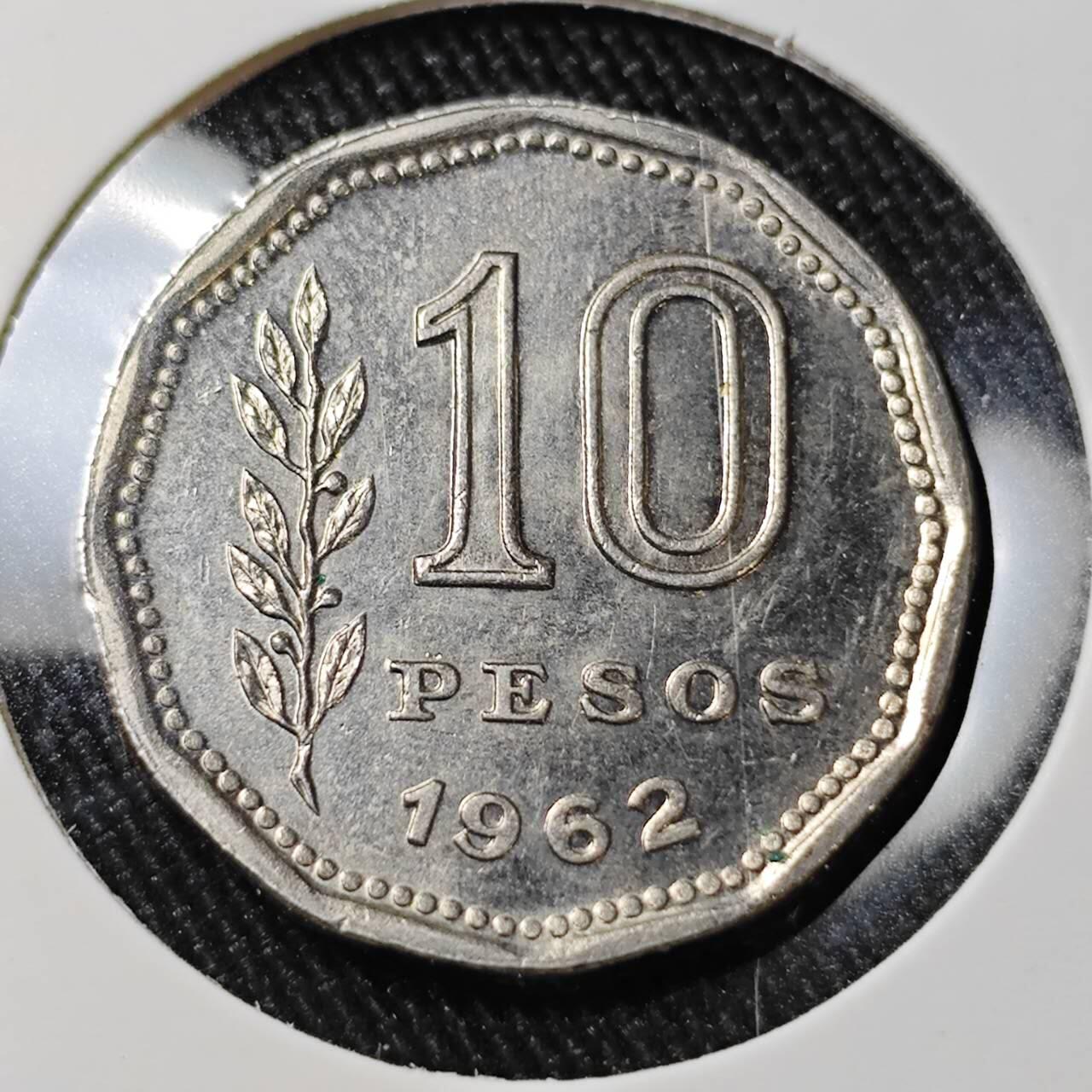 KK钱币收藏小铺 （套币 好品/批量散币 银币）专场  2月预留时间 周末发货  1962阿根廷10比索 好品