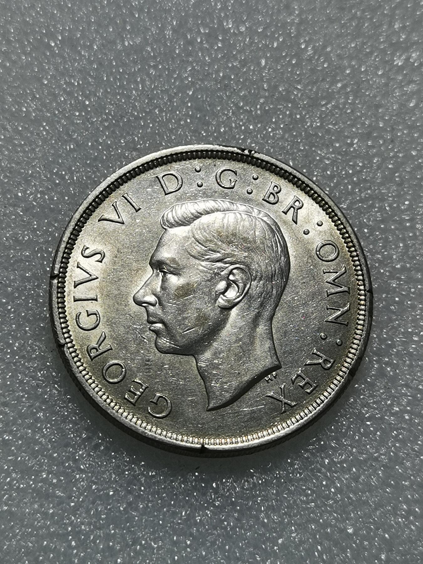 天下钱庄专场欢迎参拍 英国乔治六世登基克朗银币