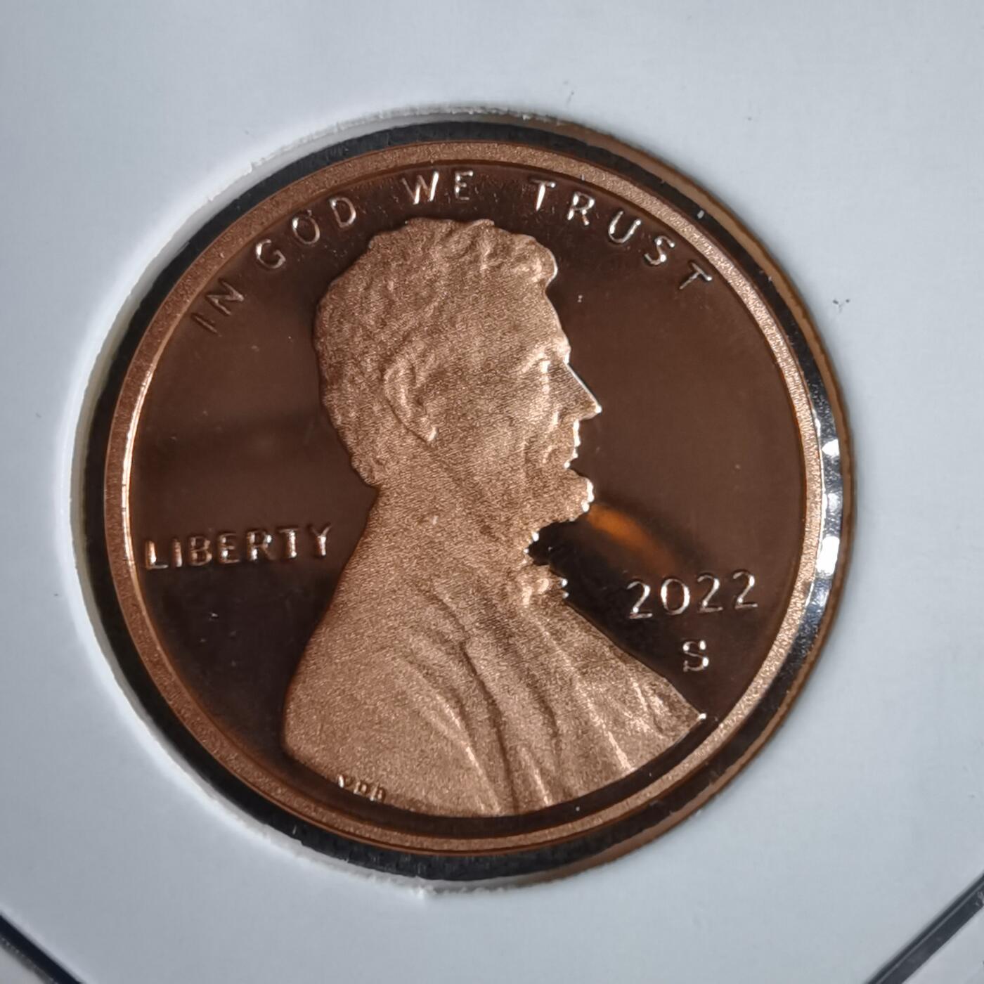 沼泽如烟--第913场 美国2022年一分精制币