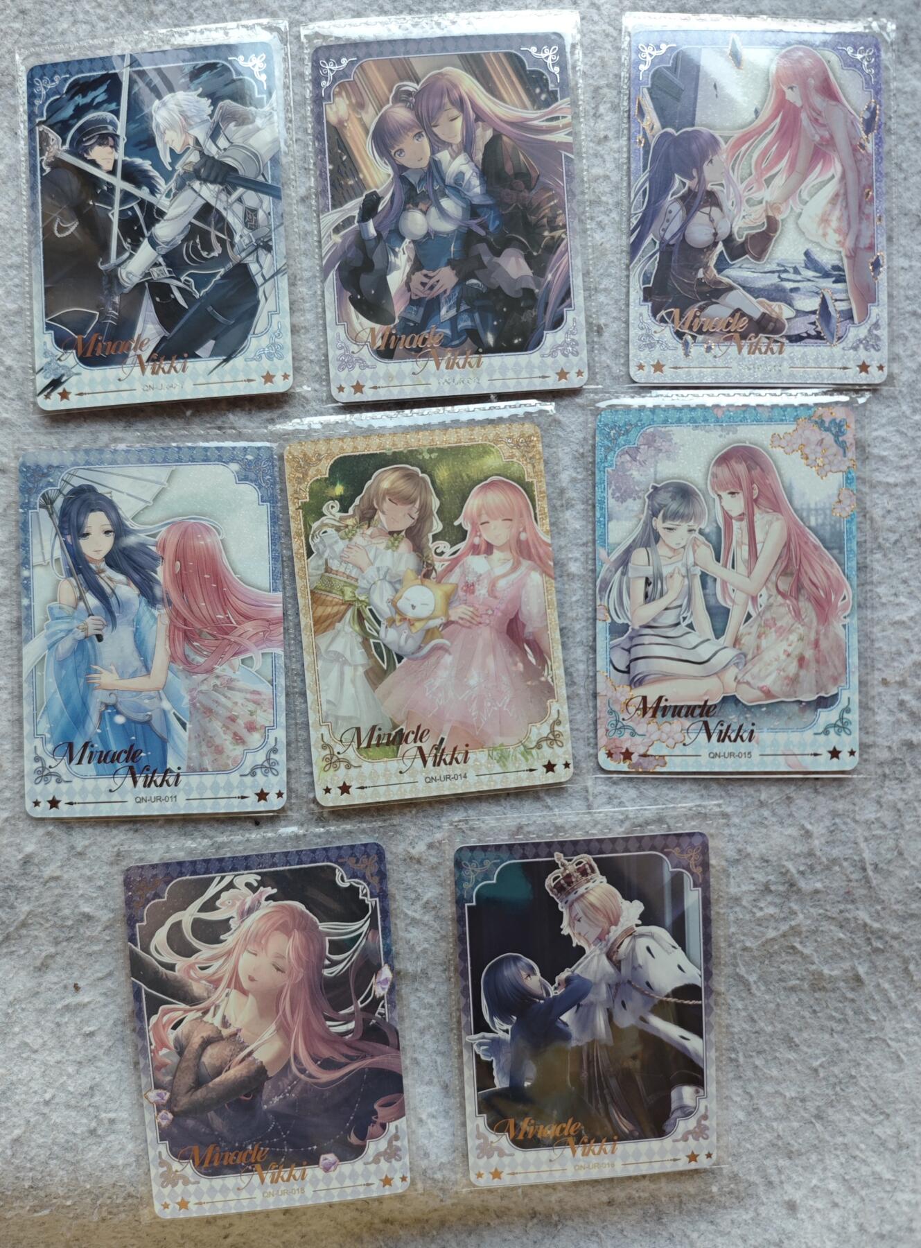 【随心含颖卡拍51期】卡游/集卡社/卡卡沃 抽卡机专场拍卖【无佣金】 卡游。奇迹暖暖第一弹ur卡 8张 绝版卡中高卡