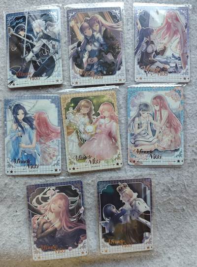 【随心含颖卡拍51期】卡游/集卡社/卡卡沃 抽卡机专场拍卖【无佣金】 - 卡游。奇迹暖暖第一弹ur卡 8张 绝版卡中高卡