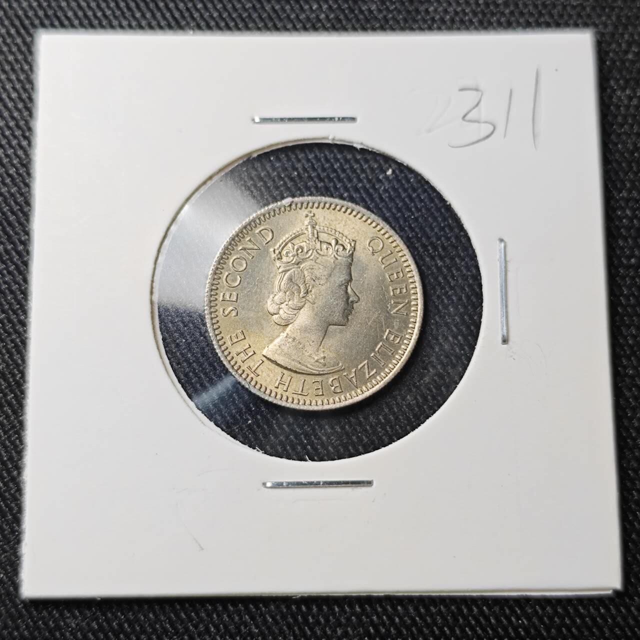 KK钱币收藏小铺 （套币 好品/批量散币 银币）专场  2月预留时间 周末发货  1955英属塞浦路斯25分 好品