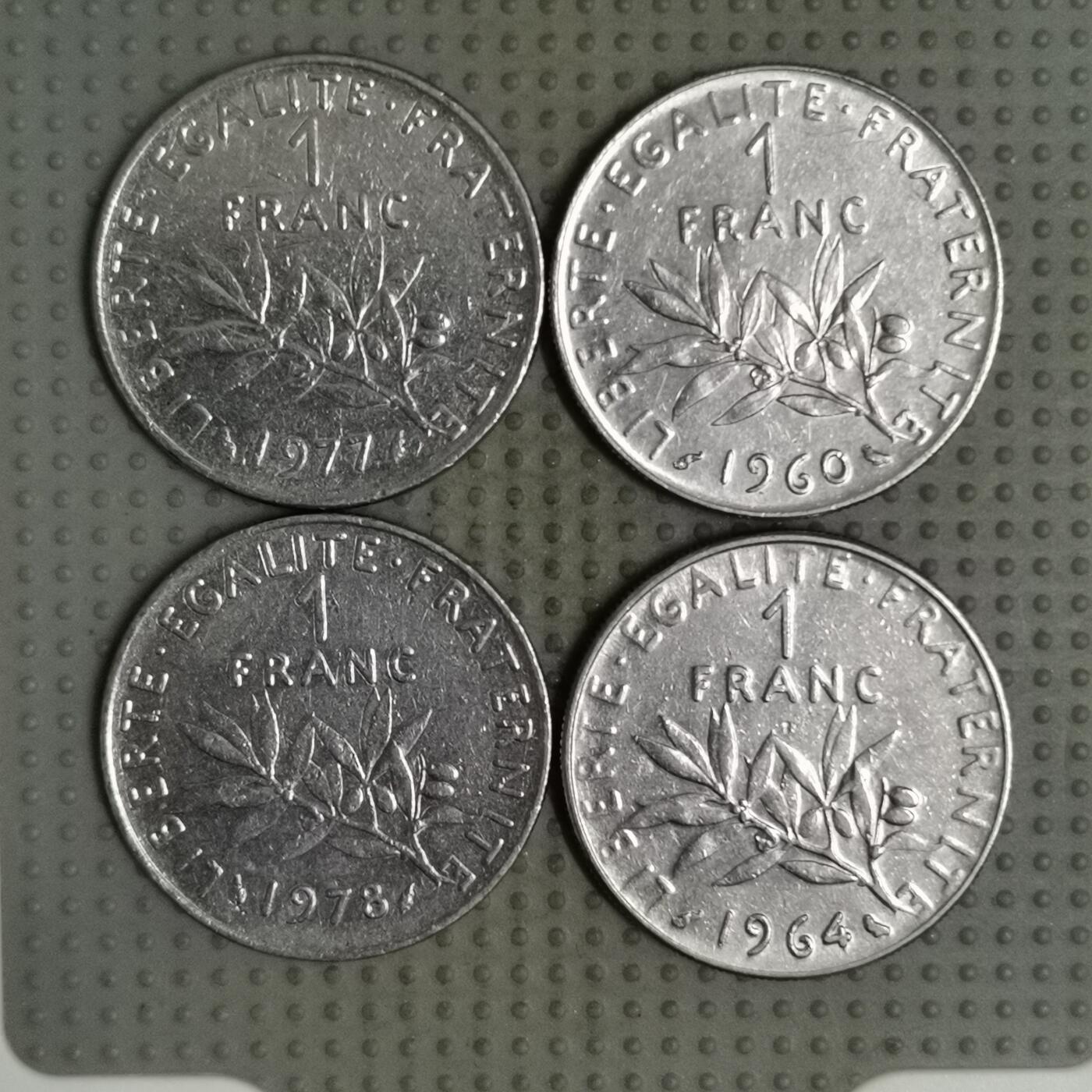 2025年第123场各国散币拍卖（总第123场） 法国1法郎4枚