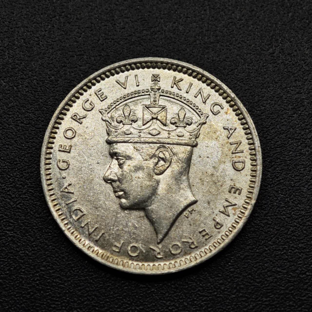 【淘币小摊】实时拍第八百零八拍   银币套币场   满百包邮可预留二周 每周一统一发货   马来亚1939年乔治六世10分银币