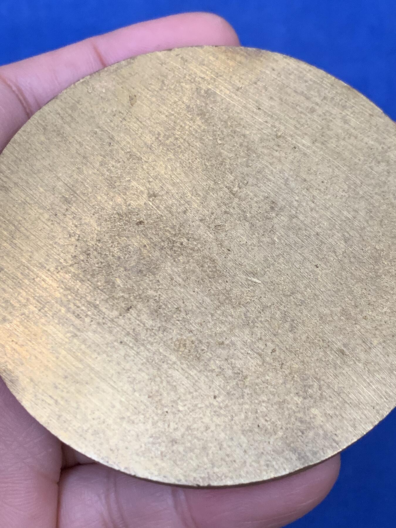 《竞宝斋》第442场 周日，周一，2场连拍 （全场包邮） 法国两栖作战集群单面大铜章 直径73.8mm 重量157.2g