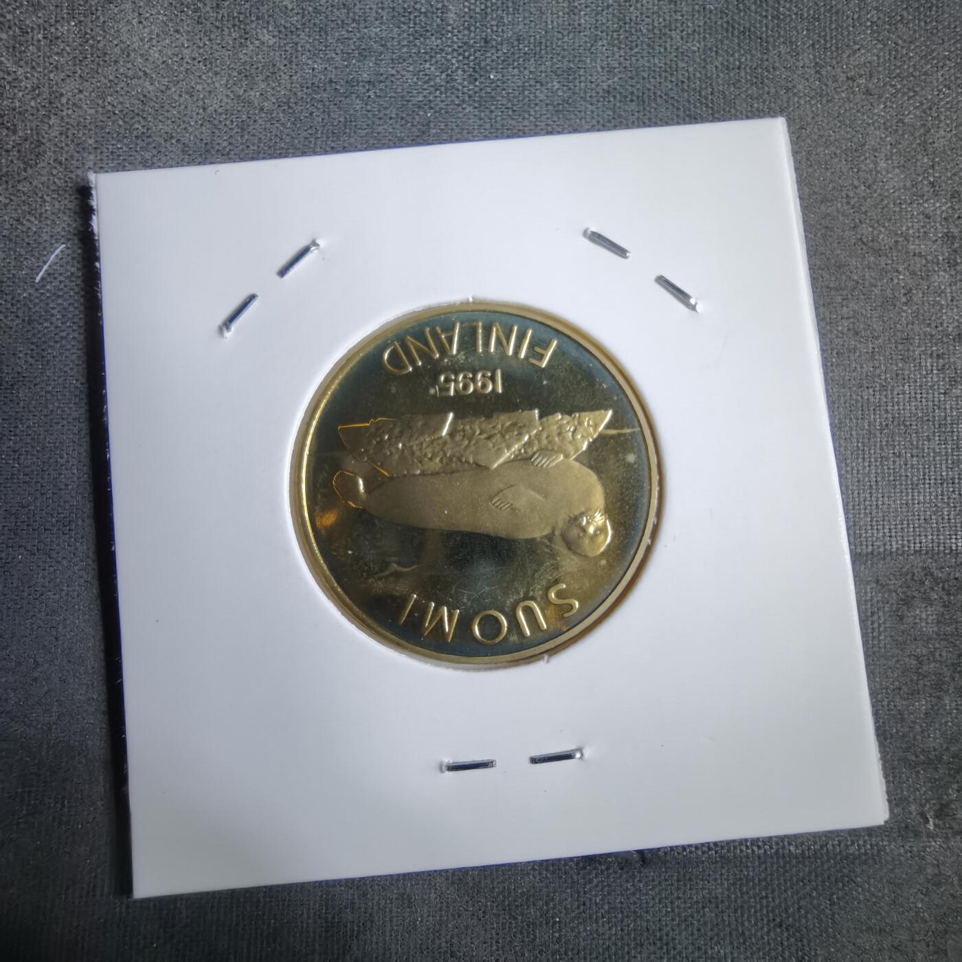 沼泽如烟--第913场 芬兰1995年5马克精制币