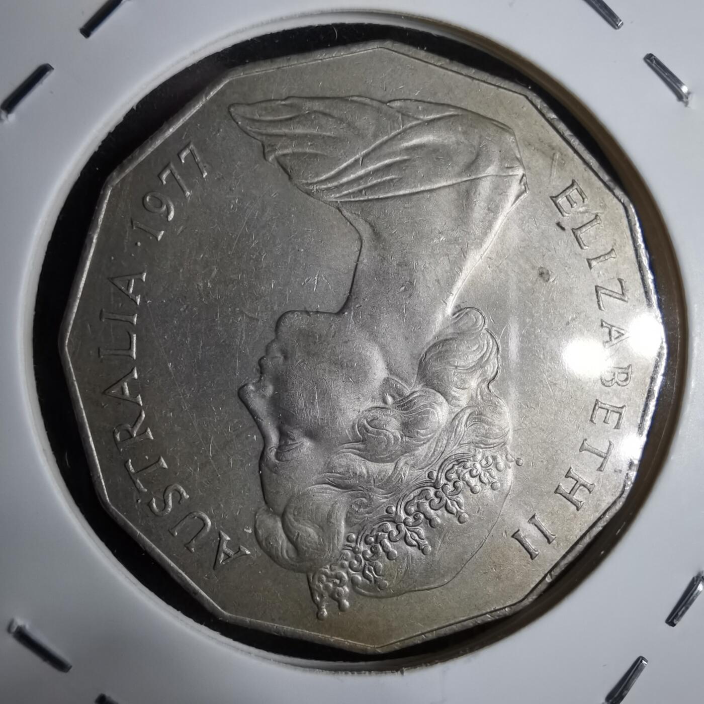 沼泽如烟--第913场 澳大利亚1977年50分纪念币