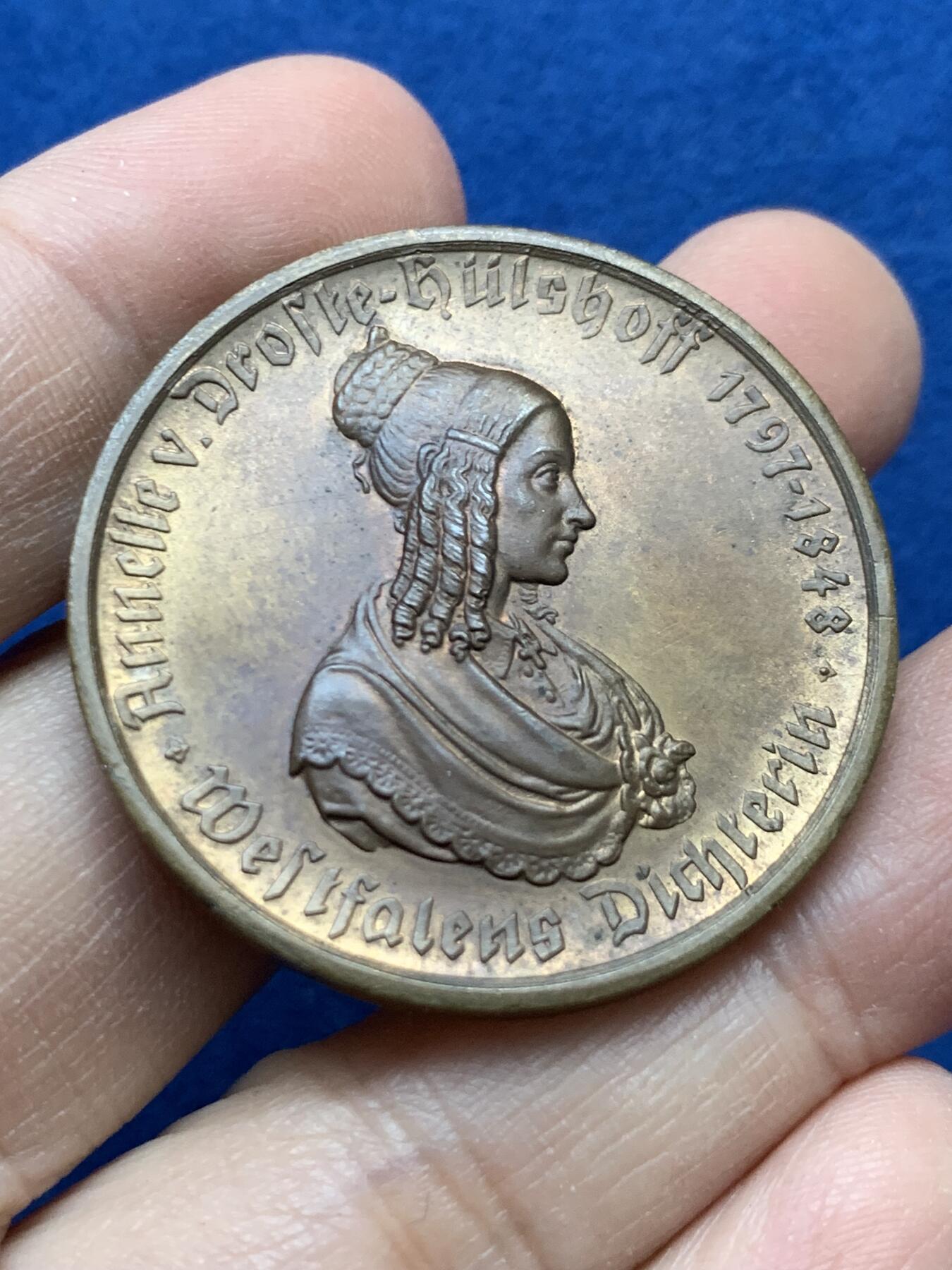 《竞宝斋》第442场 周日，周一，2场连拍 （全场包邮） 德紧威斯特法伦1923年马币，女诗人500马克，立体感极强