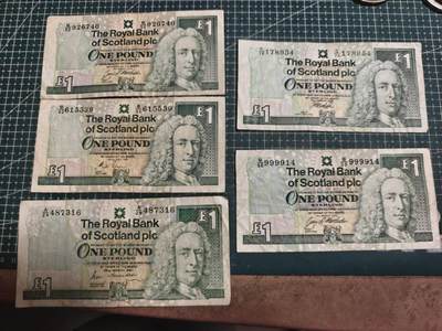 轻松集币无压力 - 苏格兰1镑/组