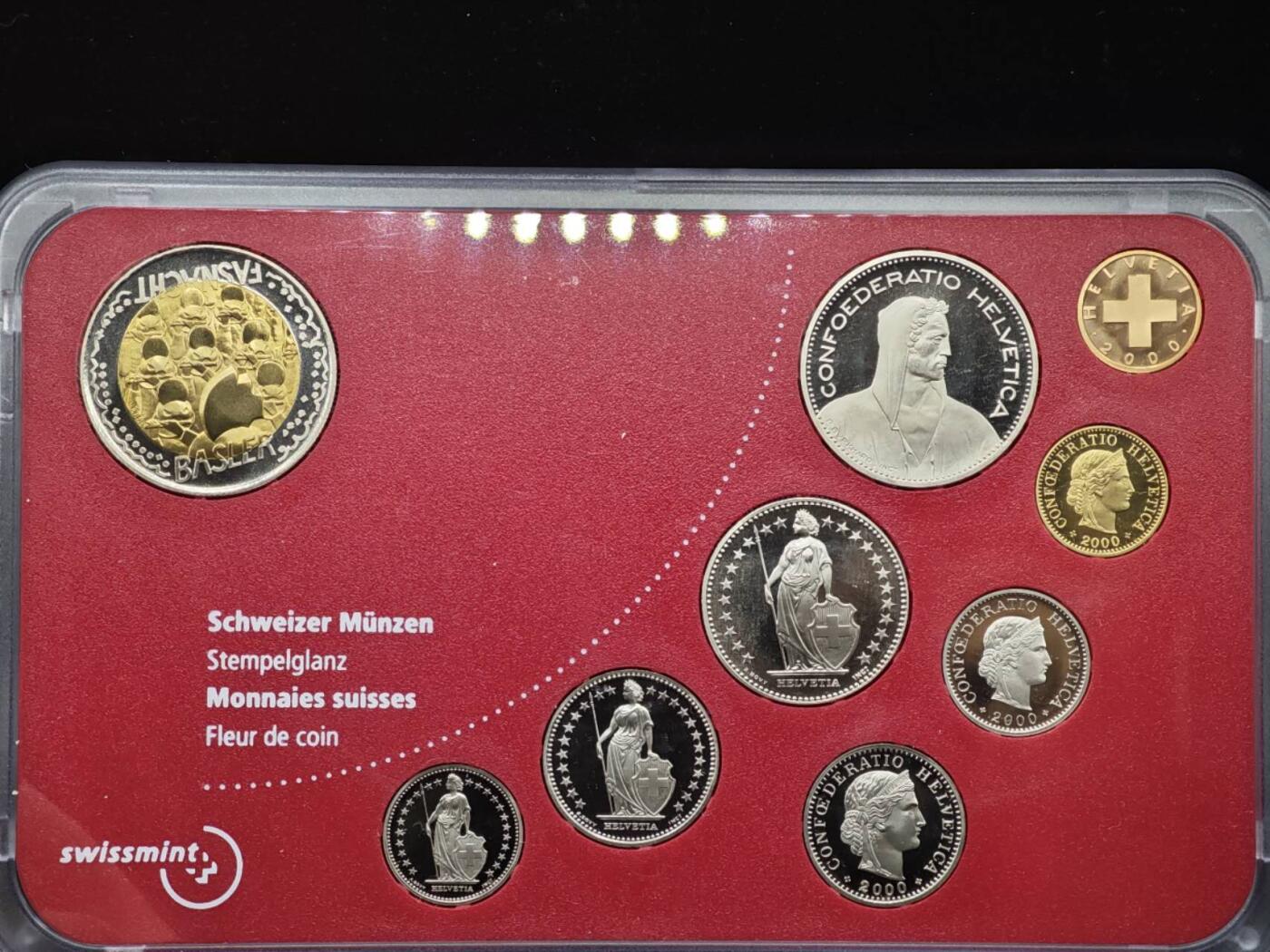 【淘币小摊】实时拍第八百零八拍   银币套币场   满百包邮可预留二周 每周一统一发货   瑞士2000年小丑套币