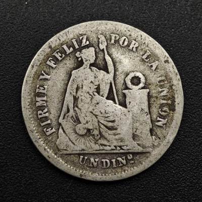 【淘币小摊】实时拍第八百零八拍   银币套币场   满百包邮可预留二周 每周一统一发货   - 秘鲁1866年10分银币