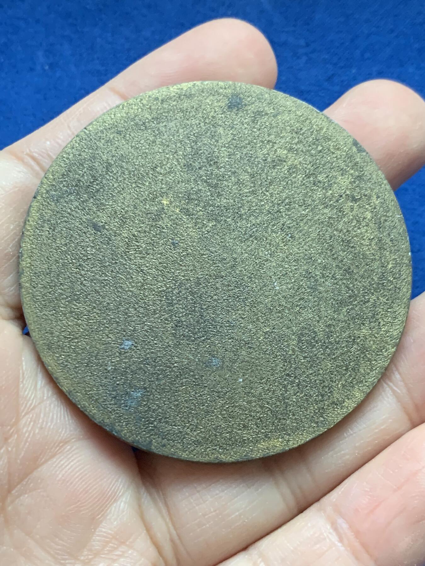 《竞宝斋》第442场 周日，周一，2场连拍 （全场包邮） 法国艾米莉•佐拉纪念单面铜章 直径50.5mm 重量49.2g