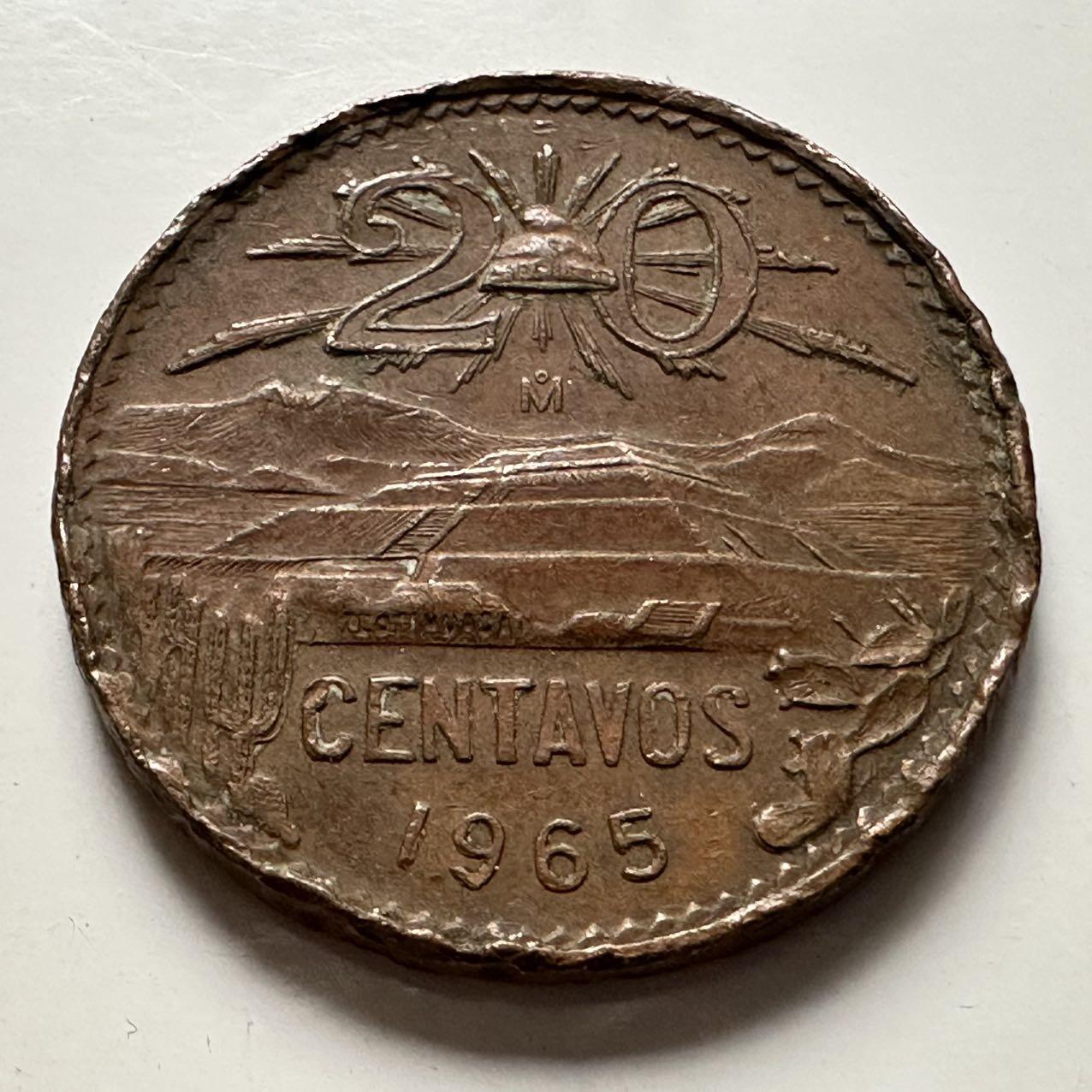 🌹外币初藏🌹🐯2025年第132场  每周二四六晚8️⃣点 接代拍 墨西哥1965年20分