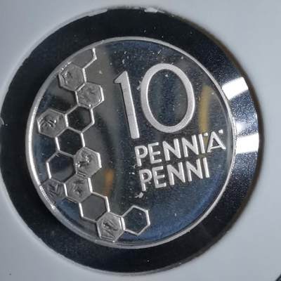 沼泽如烟--第913场 - 芬兰1995年10芬尼精制币