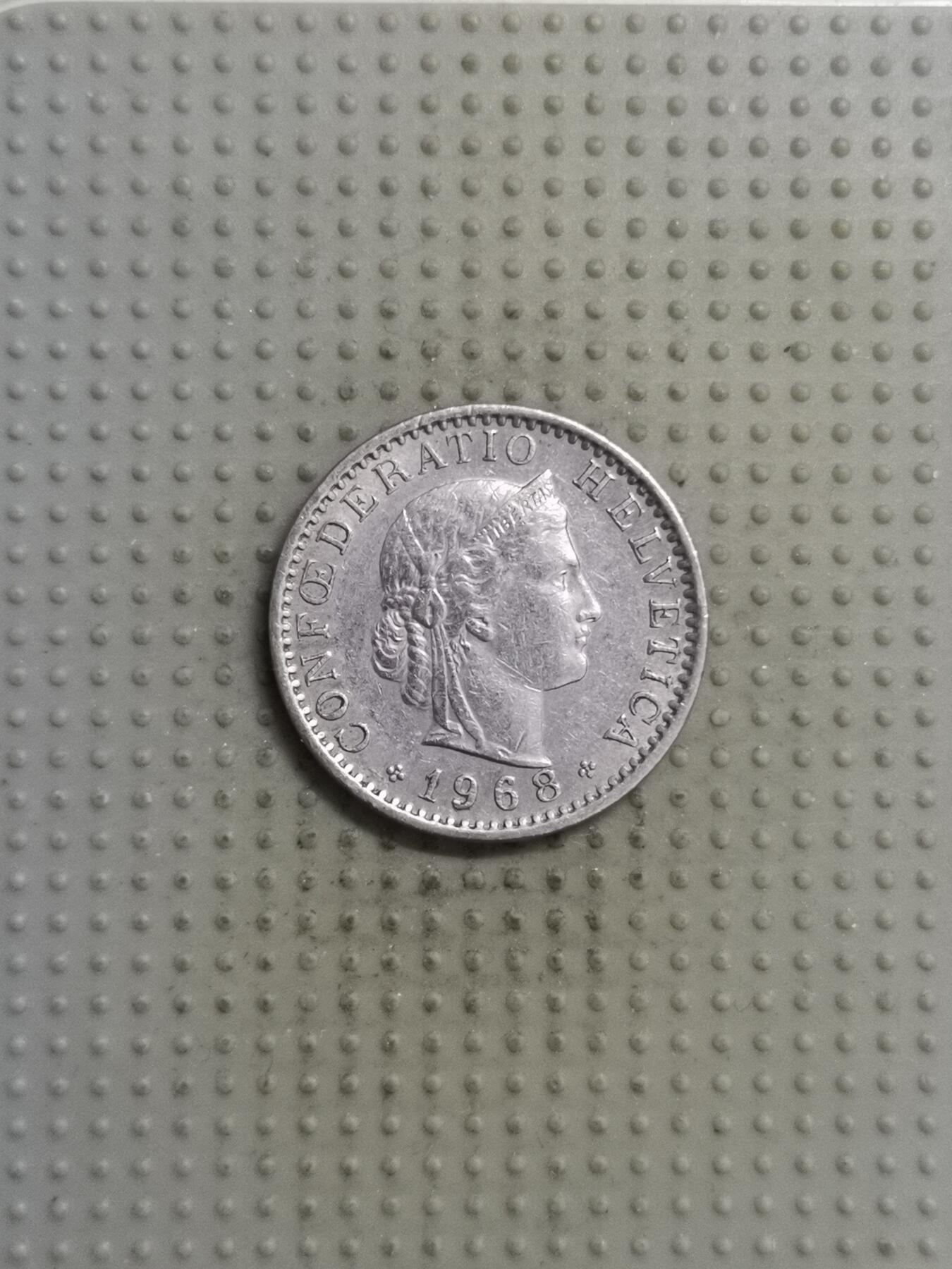 2025年第123场各国散币拍卖（总第123场） 瑞士1968年20生丁