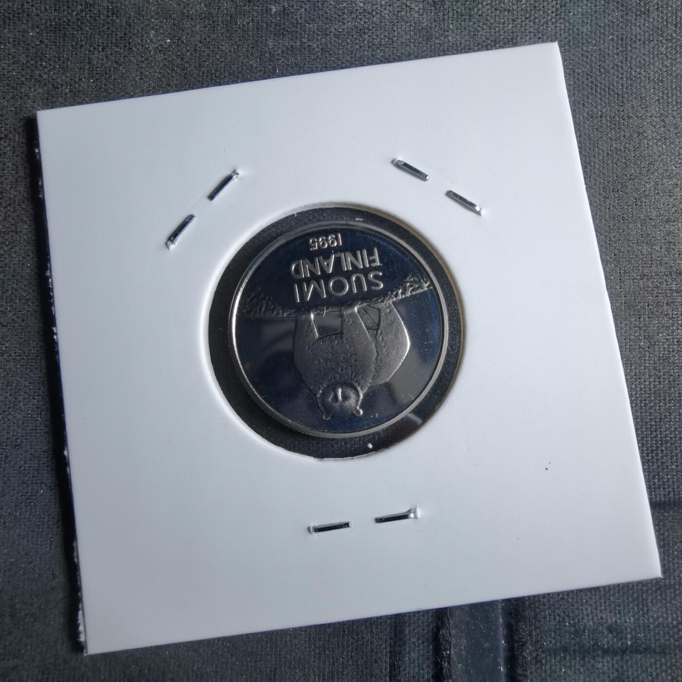 沼泽如烟--第913场 芬兰1995年50芬尼精制币