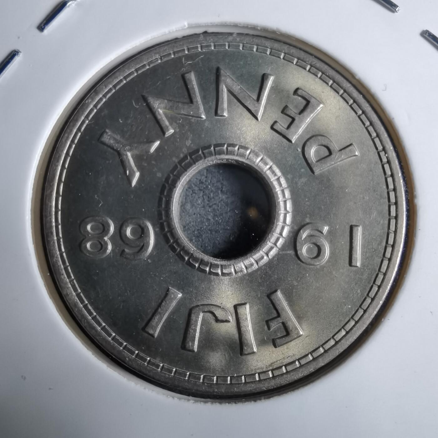 沼泽如烟--第913场 斐济1968年1便士