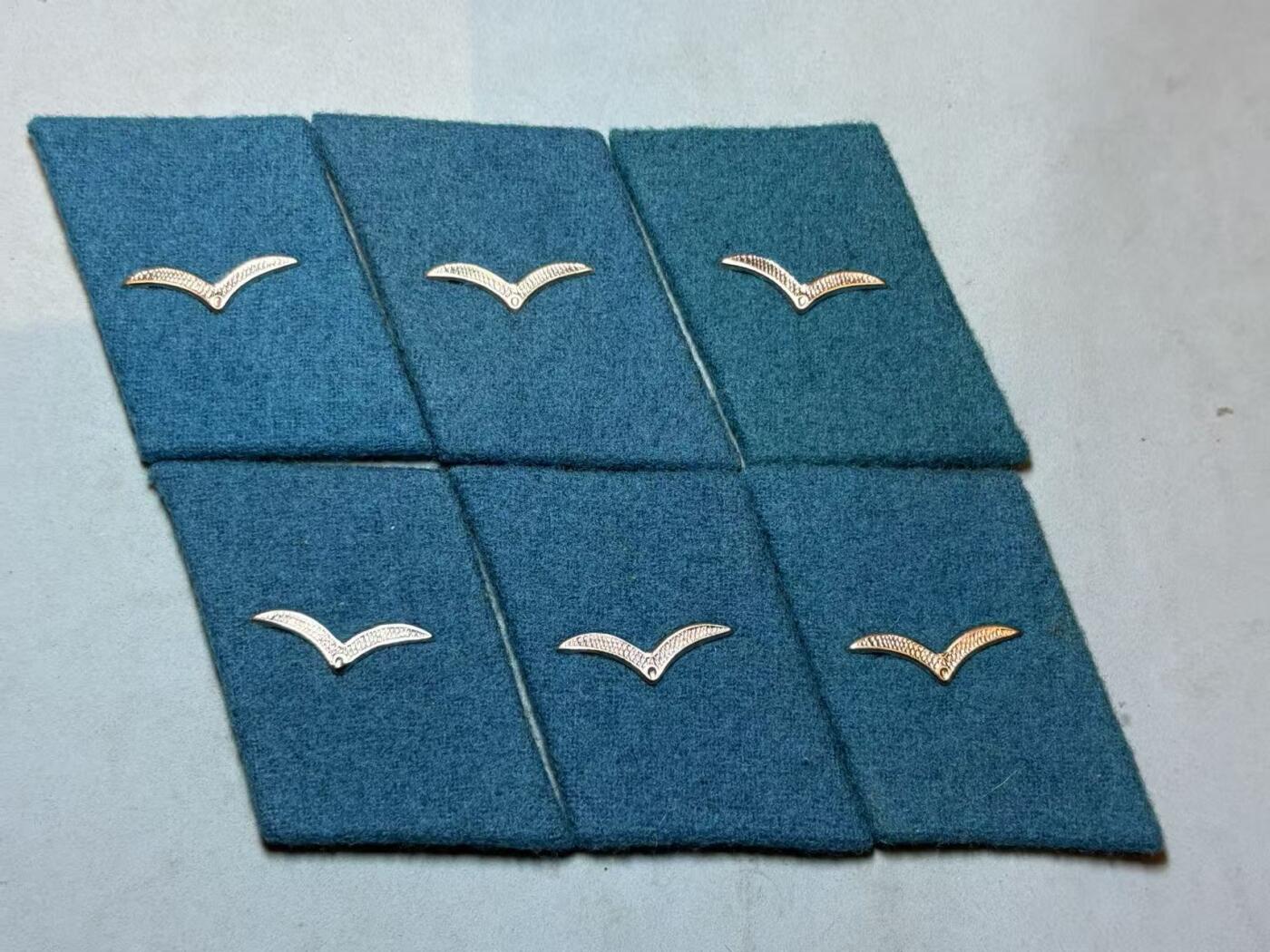 盛世勋华——号角文化勋章邮票专场拍卖第289期 东德空军士兵/士官领章3对