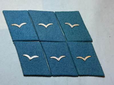 盛世勋华——号角文化勋章邮票专场拍卖第289期 - 东德空军士兵/士官领章3对