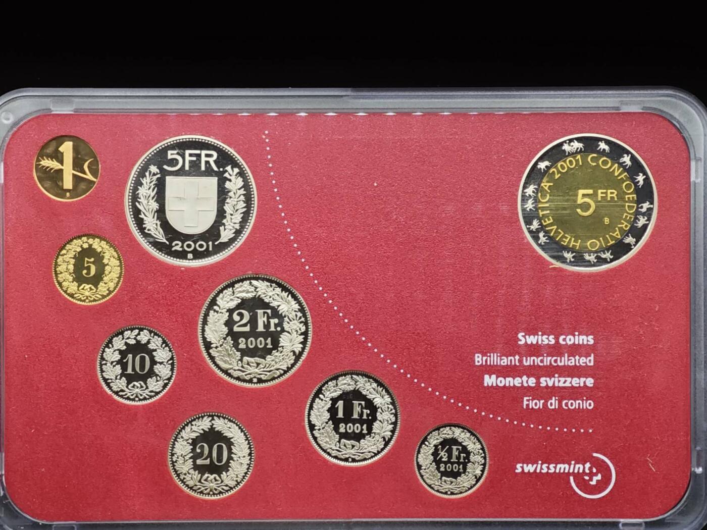 【淘币小摊】实时拍第八百零八拍   银币套币场   满百包邮可预留二周 每周一统一发货   瑞士2001年雪人套币