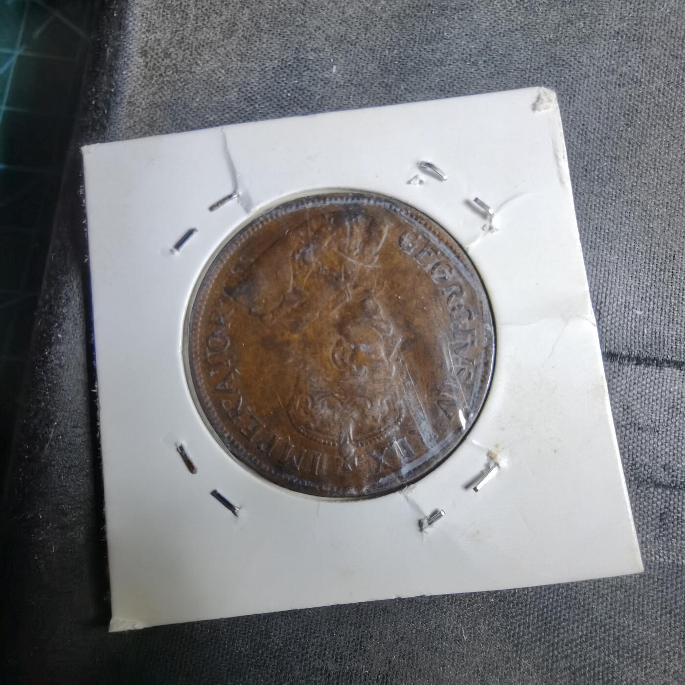 沼泽如烟--第913场 英属南非1926年1便士 字母版