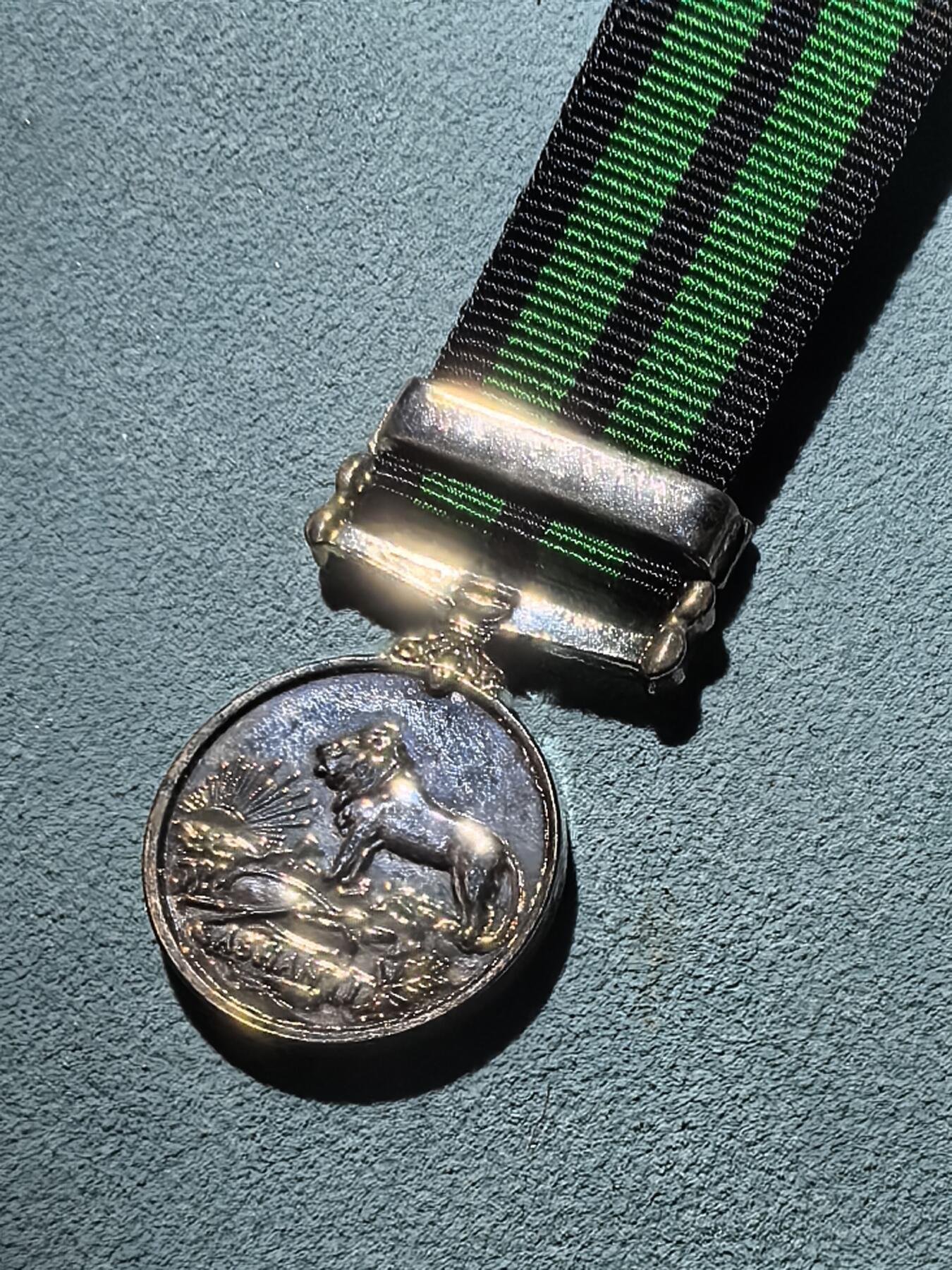 盛世勋华——号角文化勋章邮票专场拍卖第289期 英国1901远征阿散蒂奖章迷你章 带库马西勋条 极为罕见