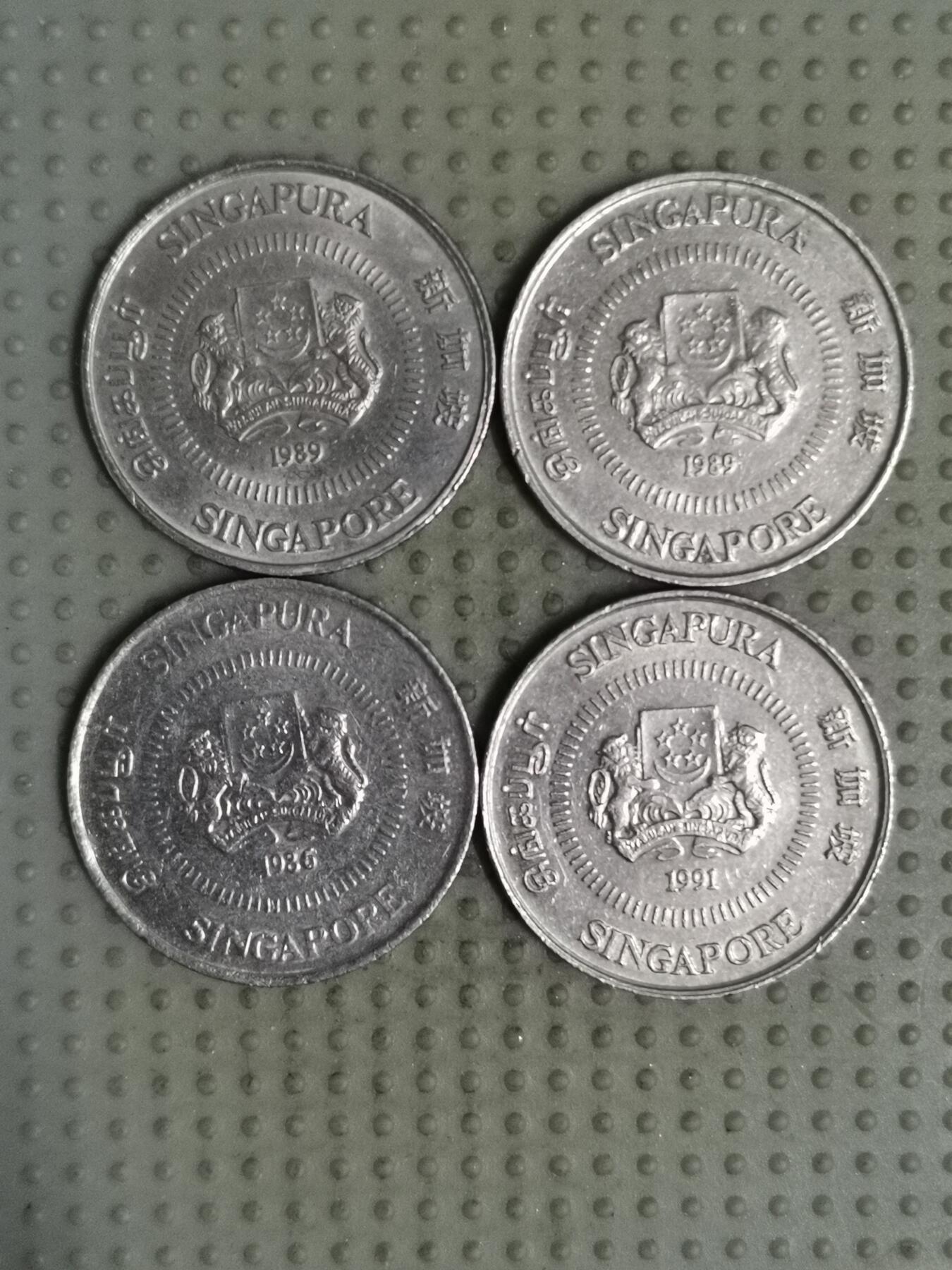 2025年第122场各国散币拍卖（总第122场） 新加坡高盾版10分4枚