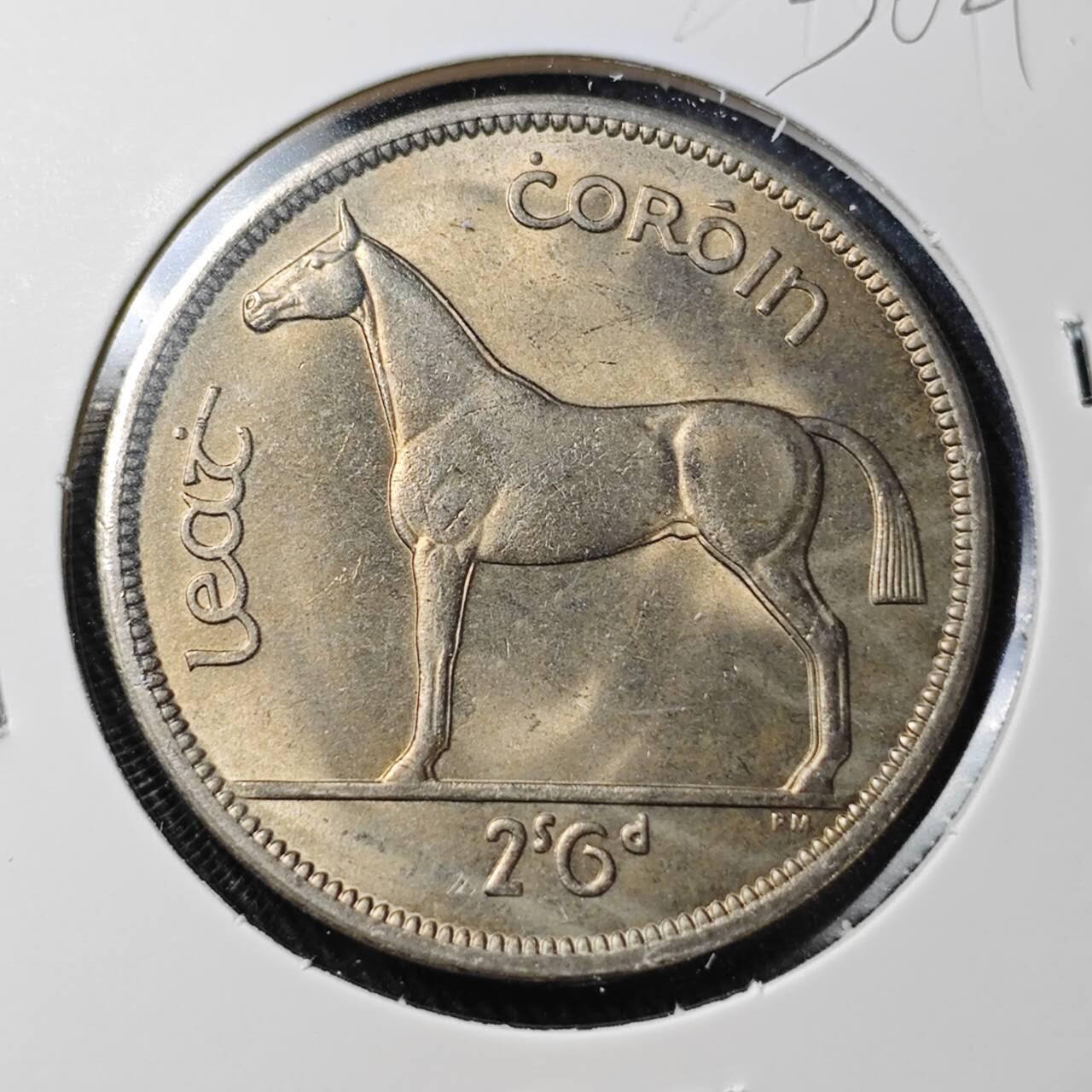 KK钱币收藏小铺 （套币 好品/批量散币 银币）专场  2月预留时间 周末发货  1967爱尔兰2.5先令 好品