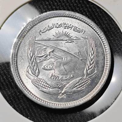 KK钱币收藏小铺 （套币 好品/批量散币 银币）专场  2月预留时间 周末发货 -  埃及5米利姆纪念币 好品