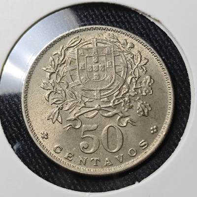 KK钱币收藏小铺 （套币 好品/批量散币 银币）专场  2月预留时间 周末发货 -  1968葡萄牙50分 好品