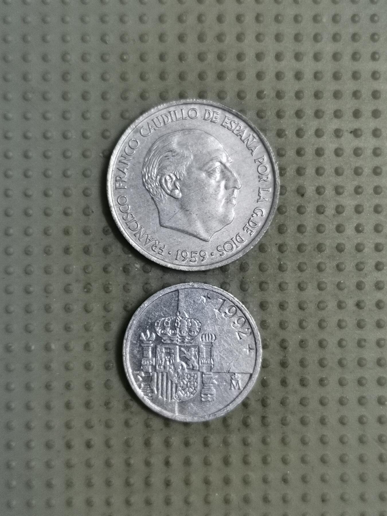 2025年第123场各国散币拍卖（总第123场） 西班牙铝币2枚